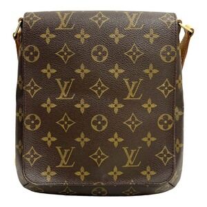 Louis Vuitton Salsa Monogram Shoulder Musette Brown Bag